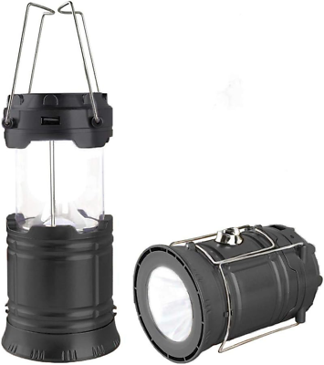 #ad LED Camping Lantern Solar and Rechargeable Lantern Flashlight Collapsible and 1 $12.95