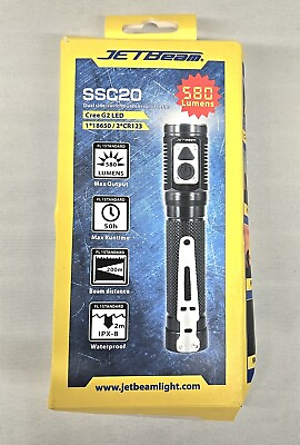 #ad #ad JETBeam SSC20 Dual Switch Everyday Carry Flashlight CREE G2 LED 580 Lumens NEW $54.95