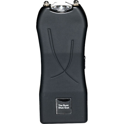 #ad Runt 80000000 volt Stun Gun w Flashlight amp; Wrist Strap Disable Pin Blk $24.95