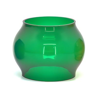 #ad Green Railroad Lantern Globe KERO Adlake Armspear Handlan Dietz WT Kirkman TM $62.95