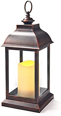 #ad Decorative Candle Lanterns Indoor Outdoor Lantern 12 Inch Battery Operated Lant $40.98