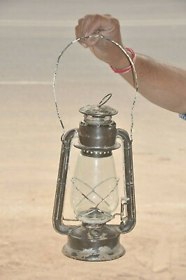 #ad Vintage Dietz Junior Iron Hurricane Kerosene Lamp LanternUSA $135.00