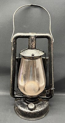 #ad Antique Dietz Buckeye Dash With Bullseye Lens Kerosene Lantern Early 1900s $125.00