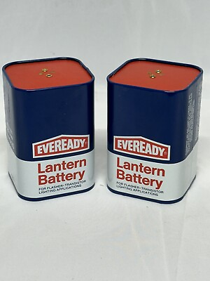 #ad Vintage 2 pack NEW Eveready 6 Volt Lantern Battery NEDA 920 No.2744N 90’s 80’s $19.99