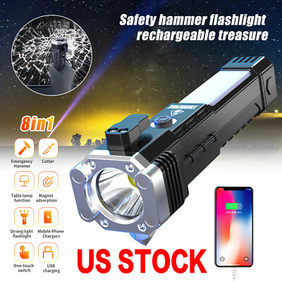 #ad 990000LM Super Bright Rechargeable LED Flashlight Zoomable Tactical Police Torch $7.99