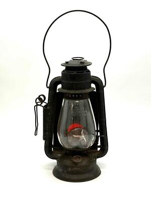 #ad Rare Vintage Dietz Junior Cold Blast Lantern w. Red Lens Wagon Taillight $99.99