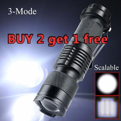 #ad Flashlight LED Tactical Military Grade Torch Small Flashlight Bright Light HOT $5.99