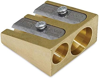 #ad MR 603 Double Wedge Brass Pencil Sharpener Made in Germany Finest in th $23.36