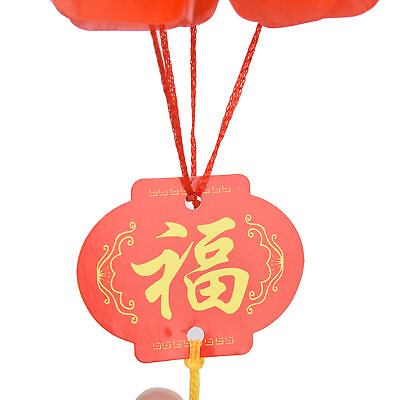 #ad 20Pcs Red Paper Chinese Decorative Lantern 15cm Diameter Hanging Ornaments AOS $9.21
