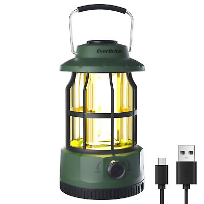 #ad LED Camping Lantern USB C Rechargeable Lantern with Stepless Dimming Vintag... $28.04