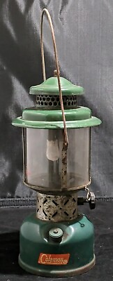 #ad Vintage Coleman Sunshine 220F Dual Mantle Lantern Pyrex 6 1962 $42.39