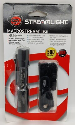 #ad Streamlight MacroStream USB Flashlight LED with Rechargeable Battery Black $39.99