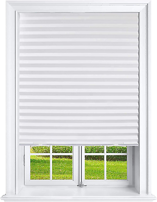 #ad #ad Pleated Window Paper Shades Light Filtering Blinds White 36 x 69 Pack of 6 Te $28.17