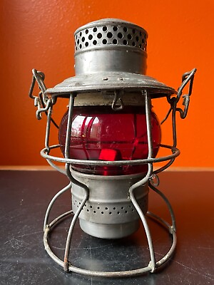 #ad VINTAGE Adlake Kero Adams Westlake S.P. Co Railroad Lantern Canada kerosene lamp $145.00