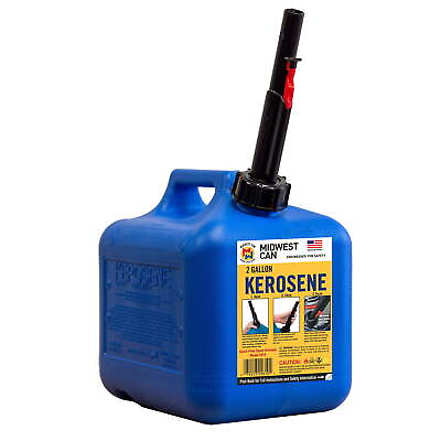 #ad Midwest Can 2 Gal Safe Flo Kerosene Can with FlameShield Safety System 2610 $21.56