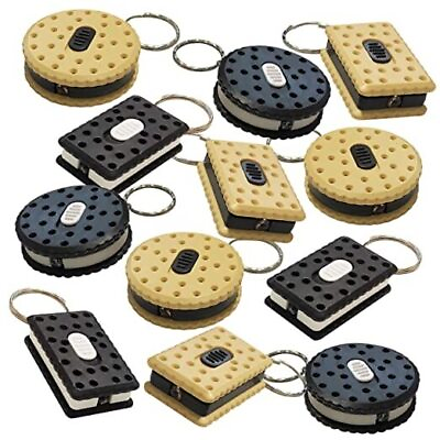 #ad ArtCreativity Sandwich Cookie Flashlight Keychains Pack of 24 LED Key Chains $25.62
