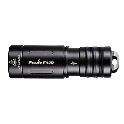 #ad Fenix E02R Rechargeable EDC Flashlight Black E02RG2BK $28.08