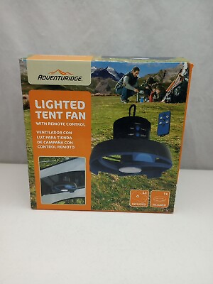 #ad Portable Hanging Fan LED Light Lantern Battery Tent Camping Gear Car RV Fan 256 $35.00