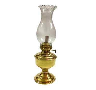 #ad Vintage Shinny Brass Hurricane Oil Lamp Nautical Collectible Lantern For Decor $52.12