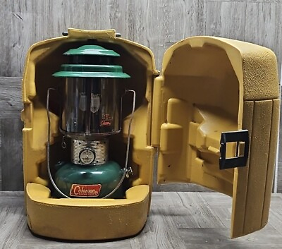 #ad #ad Vintage Coleman Lantern Model 220F 1 70 Yellow Hard Case For 220 amp; 275 Models $55.25