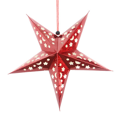 #ad Star Light Lamp Lampshade Christmas Decorative Lantern Lights Hanging Paper $8.35
