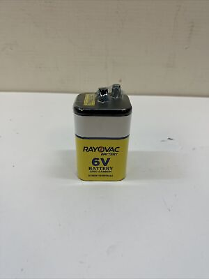 #ad RAYOVAC Heavy Duty Lantern Battery 6 Volt Screw Terminals 945R4C $11.69