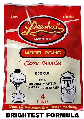 #ad #ad PEERLESS MANTLES PART #2C HG BRIGHTEST FORMULA REPLACES COLEMAN #21 MANTLES $5.49