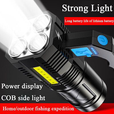 #ad #ad USB Rechargeable 9900000lm LED Flashlight Super Bright Torch Lamp Tactical Light $8.80