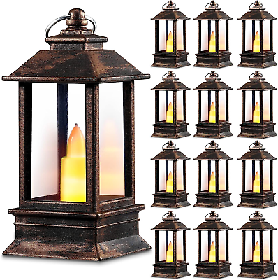 #ad #ad 24 Pack Mini Lanterns Bulk Small Lanterns Decorative with LED Flameless Candle $45.99