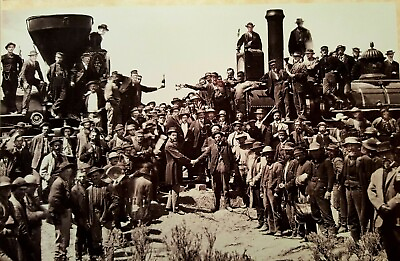 #ad Completion of the Transcontinental Railroad 150 year Anniversary 10 Photos $15.00