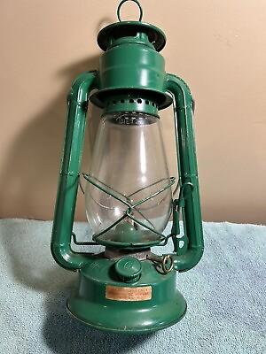 #ad #ad Vintage DIETZ Junior No 20. Green Kerosene Lantern Lamp w Glass Original Globe $145.00