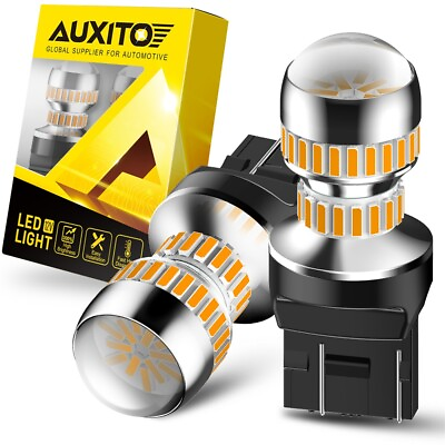 #ad Pair 7440 7443 7444 CK LED Front Turn Signal Parking DRL Light Bulbs Amber 3000K $17.95