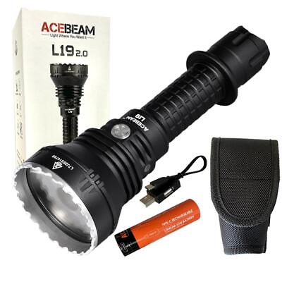 #ad Acebeam L19 2.0 Long Range Flashlight SFT40 Hi 6500k White Led Throw 1083M 220 $119.99