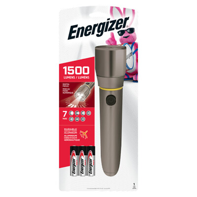 #ad Energizer 1500 lm Silver LED Flashlight AA Battery $43.13