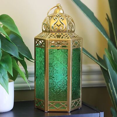 #ad Metal Moroccan Decorative Candle Lantern Holders for Hanging or Table Indoor... $44.92