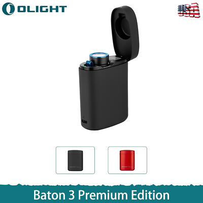#ad Olight Baton 3 Kit 1200 LM Rechargeable EDC Flashlight Charger Premium Edition $99.95