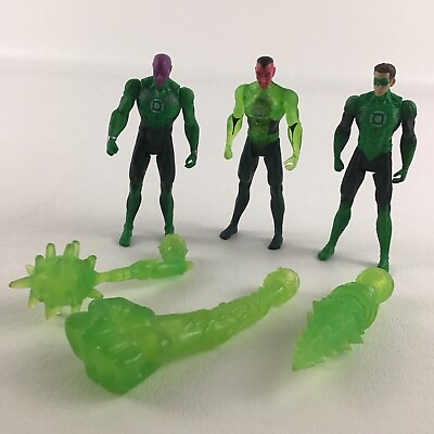 #ad DC Green Lantern Movie Supercharged 4quot; Action Figure Lot Abin Sur Sinestro Toy $39.96