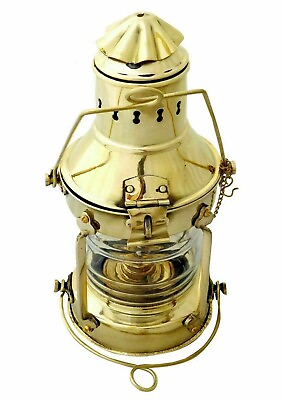 #ad Antique Anchor Ship Lantern Nautical Maritime Boat Oil Lamp Light Vintage Decor $118.40