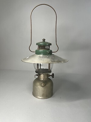 #ad Vintage Coleman Camping Lantern 242B 1936 amp; reflector Single Mantle. Nickle $139.00