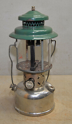 #ad Rare odd early Coleman lantern crome tank double mantel collectible gas lamp $399.99