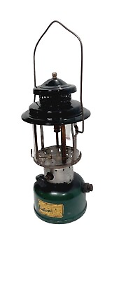 #ad 1960#x27;s Sears Roebuck Coleman Lantern Double Mantel Model 476.74060 Black Green $80.00