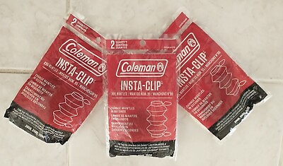 #ad Coleman INSTA CLIP #95 Lantern Mantles Three Packs of 2 6 Total NEW $17.99