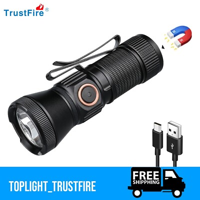 #ad Magnetic LED Flashlight Rechargeable LED Torch EDC 1050LM MAX286M Beam IPX8 Lamp $26.00