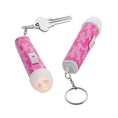 #ad Breast Cancer Awareness Flashlight Keychains Apparel Accessories 12 Pieces $14.00