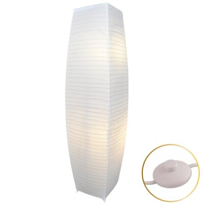 #ad Alumni Paper Floor Lamp with White Paper lantern Shade $39.95