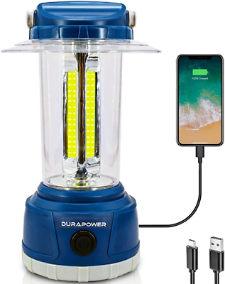#ad LED Camping Lantern Rechargeable Bright 5000 Lumen 5 Modes 6000 Mah Power Ban $46.99