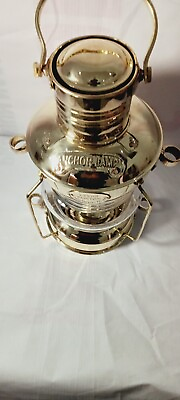 #ad 1930 Vintage Dietz Junior Cold Blast Brass Lantern USA Lighting Collectible LN10 $199.00