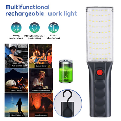 #ad Rechargeable LED Magnetic Work Light Car Garage Inspection Flashlight Torch Lamp $7.99