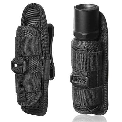 #ad Nylon LED Flashlight Pouch Torch Holster Holder Belt Bag Case Black 2*6 inch $9.89