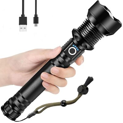 #ad Xbnmex Rechargeable LED Flashlights High Lumens 900000Super Bright Waterproo... $26.39